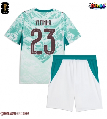 Portugalsko Vitinha #23 Venkovní dres komplet pro Děti MS 2026 Krátkým Rukávem (+ Krátké kalhoty)